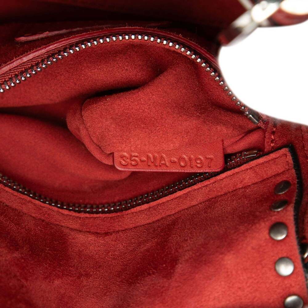 CHRISTIAN DIOR Red Leather Shoulder Bag - Picture 8 of 8